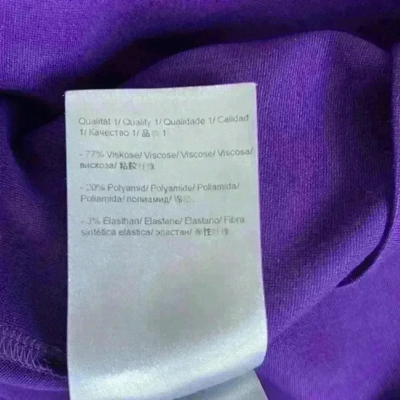 Vibrant purple Escada cap sleeve sheath knit dress size 42(US size 12) - Picture 7 of 7